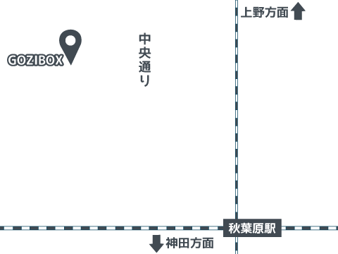 GOZIBOXのアクセスマップ